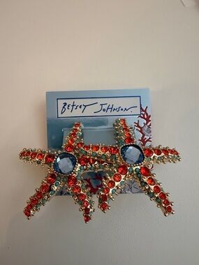 Betsey Johnson Starfish Crystal Earrings